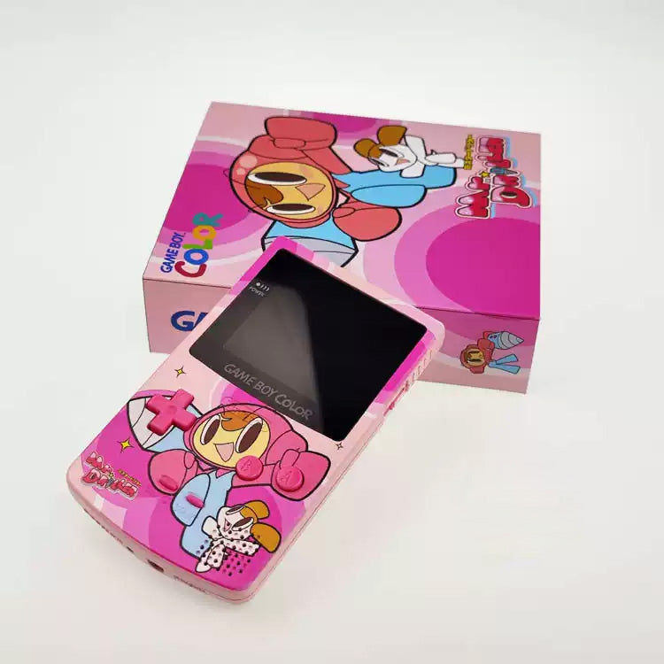 GBC customized GAMEBOY COLOR game console, high brightness handheld console, point-to-point full fit drilling kid