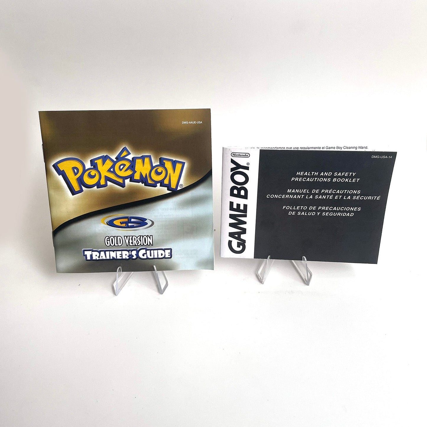 USA english IC save pokemon gold version RTC Flash cart Battery save gold Manual cartridge with tray box for gbc game boy color