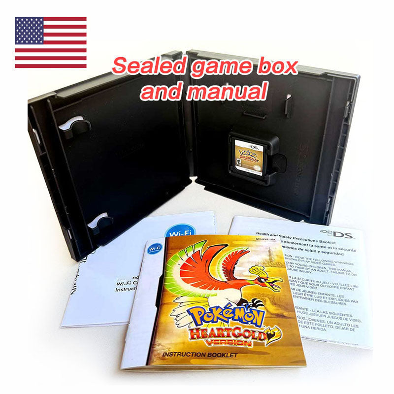 （Shipped from the United States) USA Version English pokemon Pearl Platinum SoulSilver HeartGold Diamond Box with Manual Game CartridUSA Version English pokemon Pearl Platinum SoulSilver HeartGold Diamond Box with Manual Game Cartridge for Ds 3ds 2ds