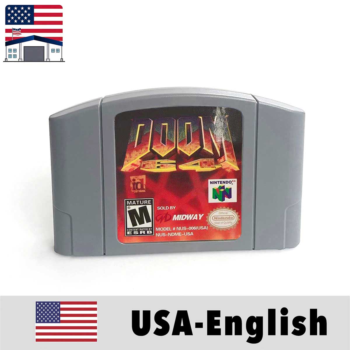 （Shipped From The United States) USA NTSC Version English Retro Video Game Consoles 64bit Game Cartridge for N64