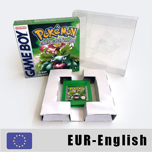 GBC GAME EUR english gbc game pokemon green Nintendo cartridge with tray box game boy color
