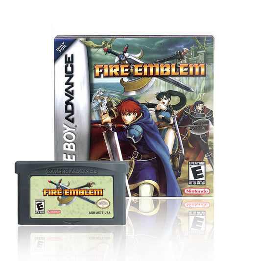 USA English Fire Emblem game cartridge with tray box for gba game boy advance