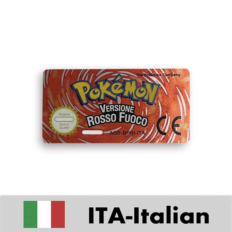 USA FRA NOE ESP ITA EUR Pokemon Emerald Sapphire Leafgreen Ruby Firered Metallic FoilFinish Box Trey Manual label for GBA
