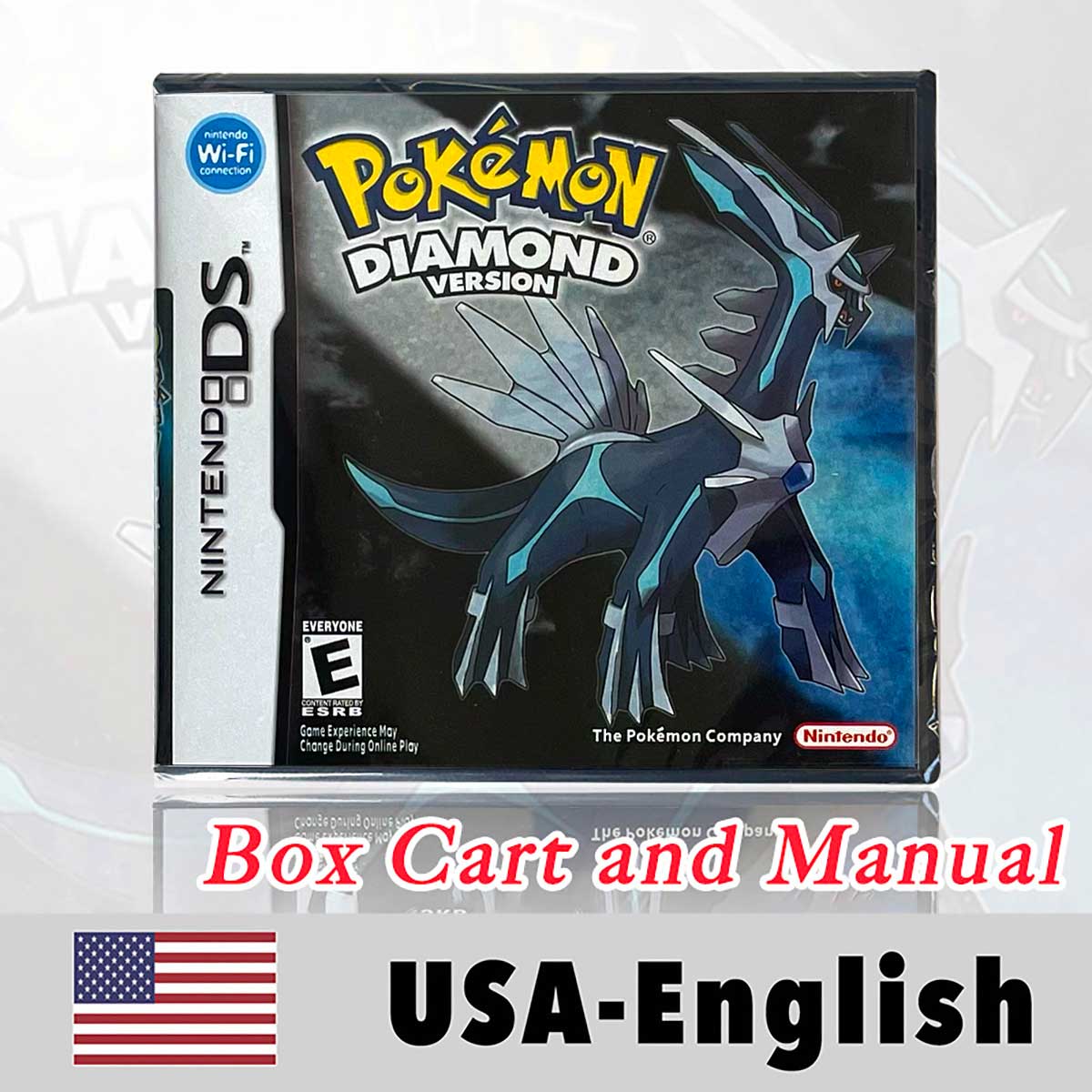 USA English Pokemon Platinum HeartGold SoulSilver Diamond Pearl Sealed Package Game Cartridge with Box and Manual for DS