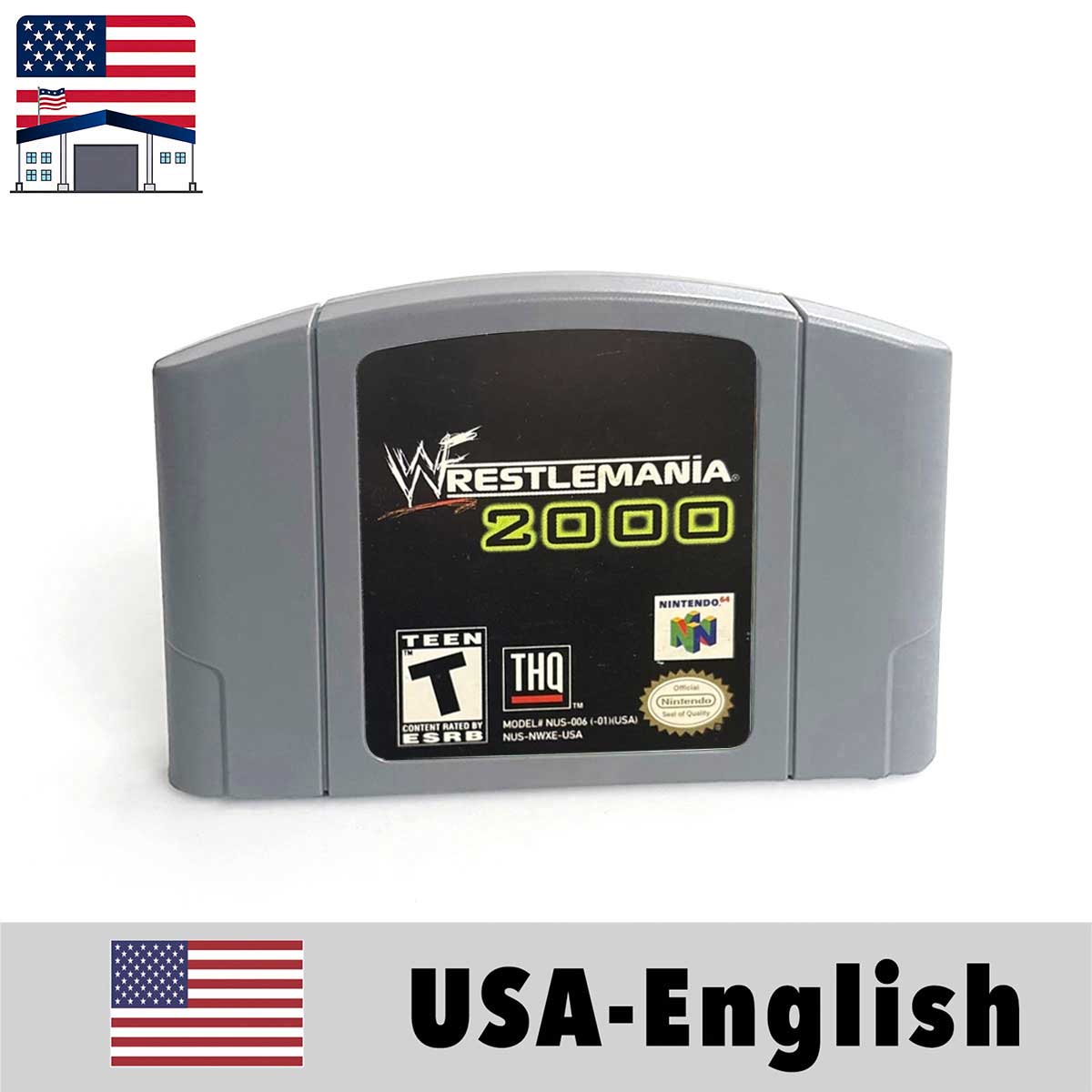 （Shipped From The United States) Mortal-Kombat Series WCW WWF USA NTSC Version English Retro Video Game Consoles 64bit Game Cartridge for N64