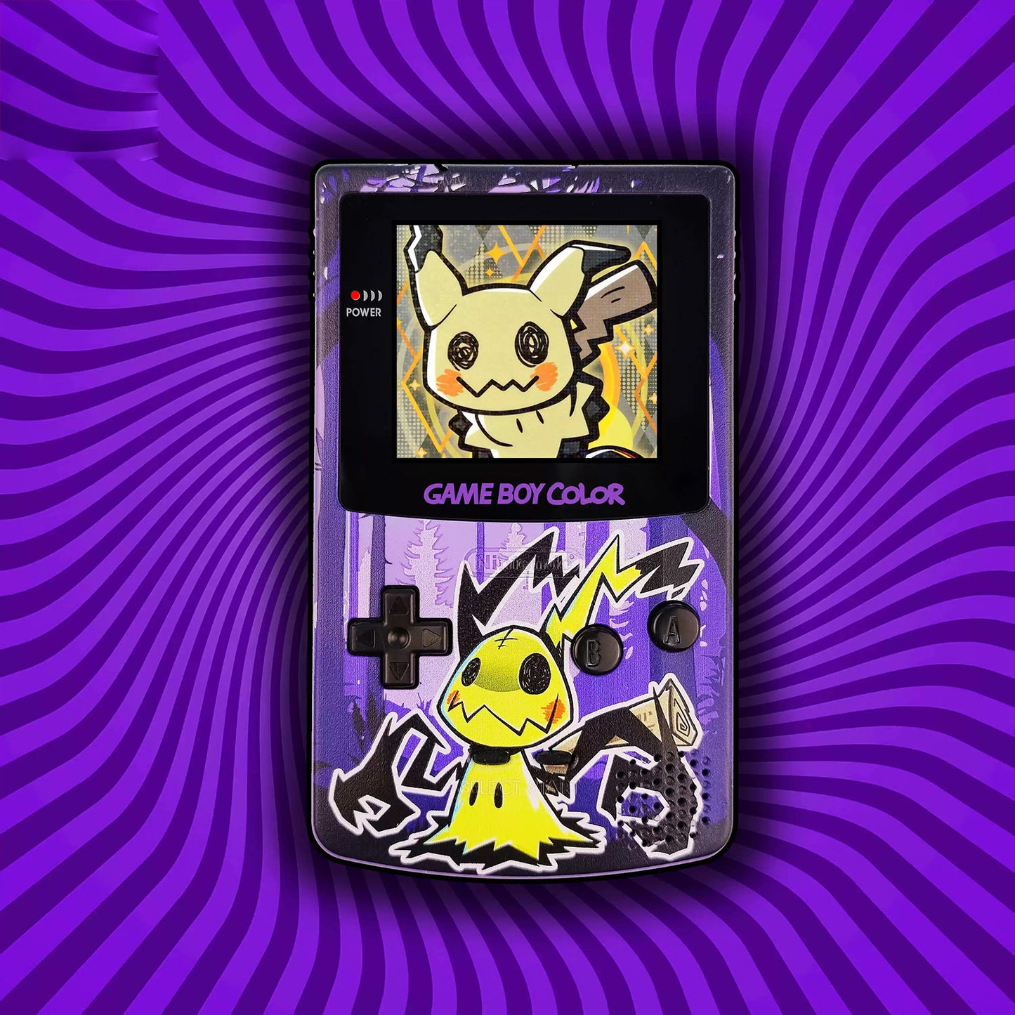 GBC customized GAMEBOY COLOR game console, high brightness handheld console, point-to-point full fit mini hill