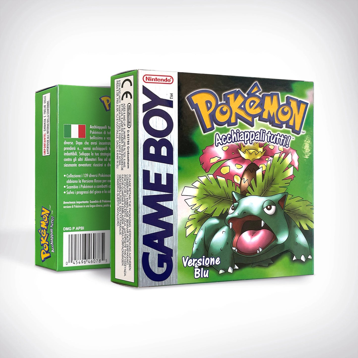 GBC GAME ITA Italian gbc game pokemon green pokemon verde Nintendo cartridge with tray box game boy color