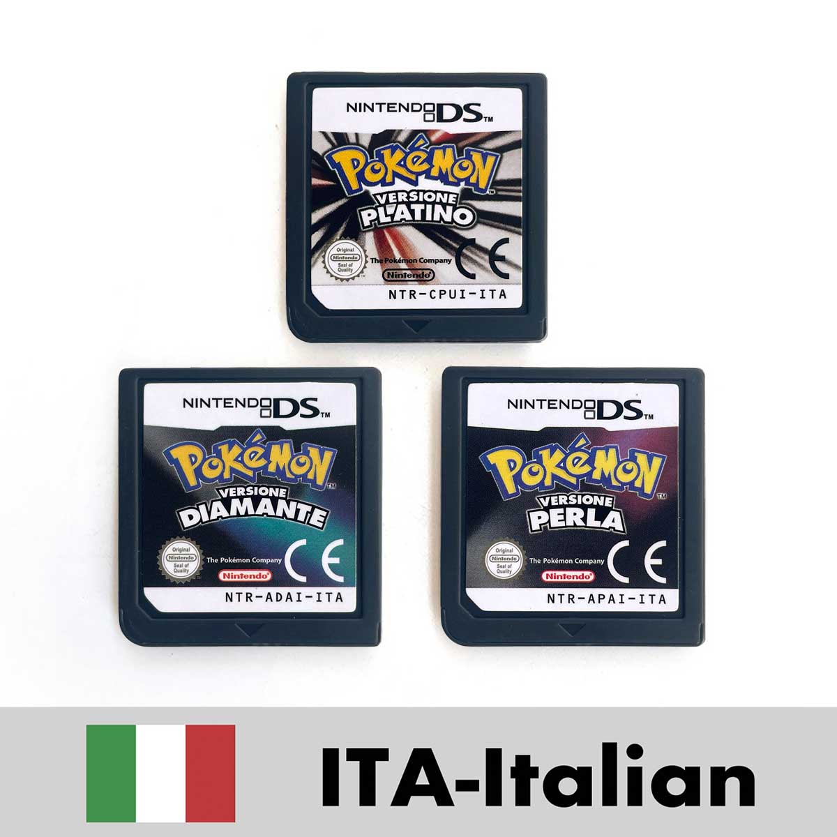 ESP ITA FRA USA EUR NOE Pokemon HeartGold SoulSilver Platinum Diamond Pearl Nintendo Video Console Game Cardride For DS 2DS 3DS