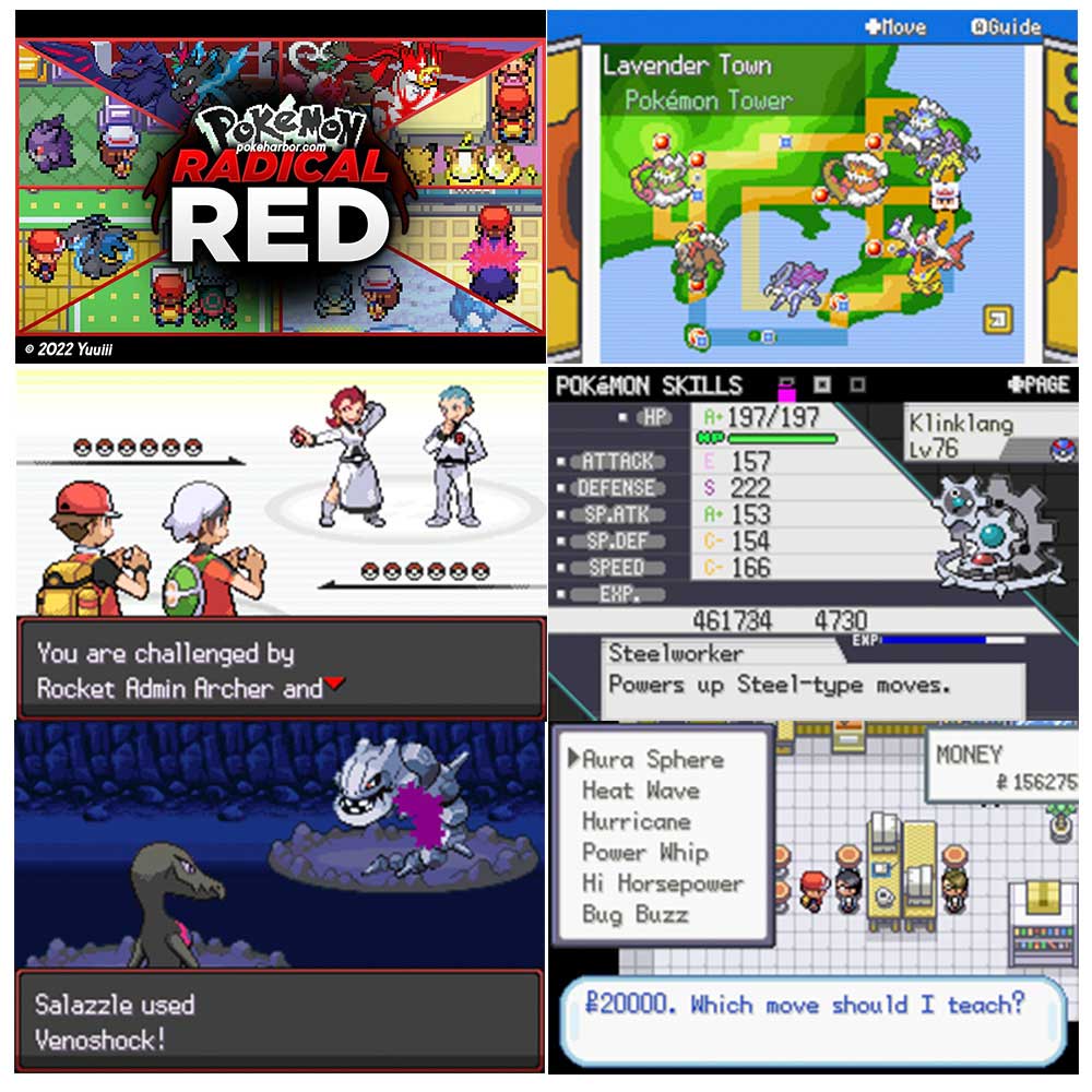 Pokemon Radical Red v4.1. ( RTC Flash cart ) Cartridge for GBA