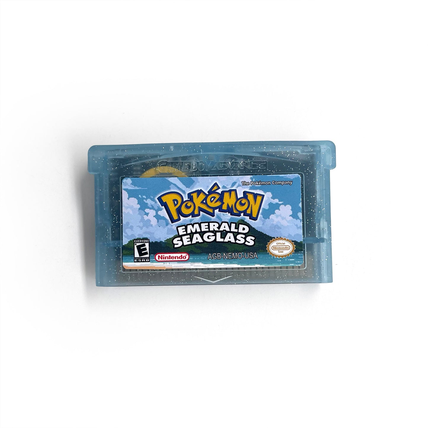 USA  English RTC Flash cart Pokemon emerald seaglass GBA Game Cartridge Video Game Console Card Rom Hack