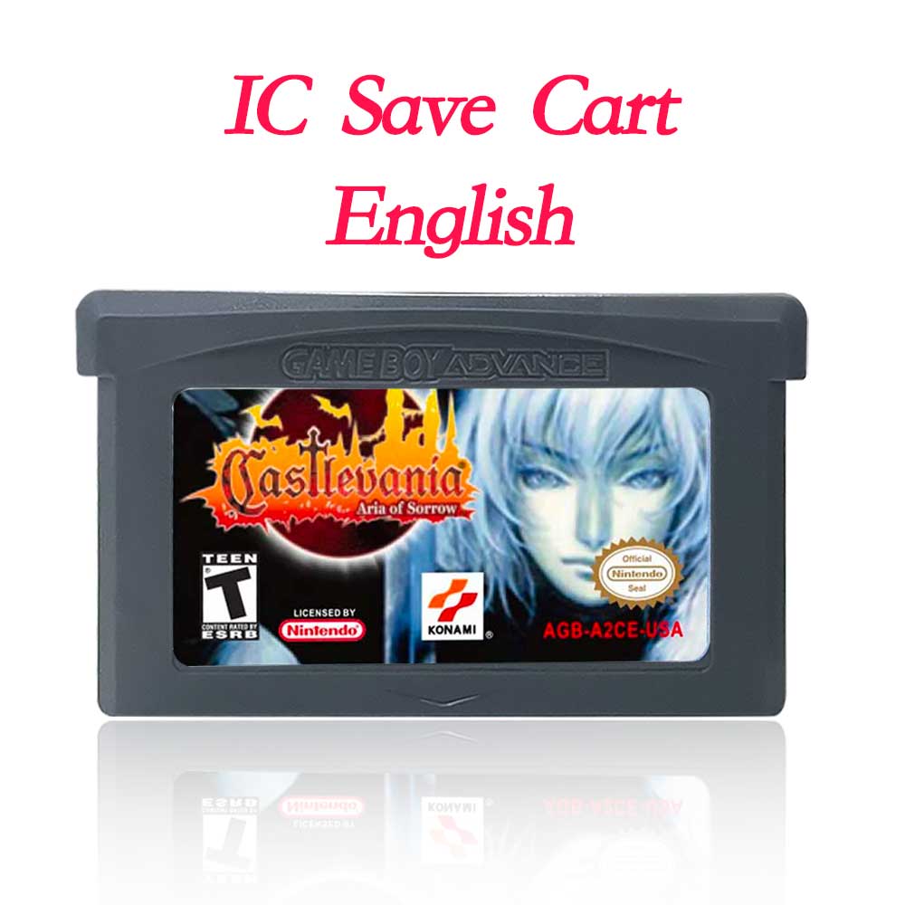 USA Englsih Zelda,super Mario,Kirby,Final Fantasy,donkey Kong,Castlevania,Metroid, Fire Emblem  Nintendo Game Cartridge for Gba