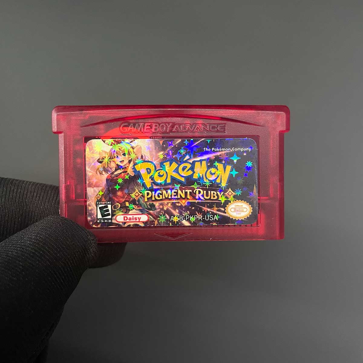 Pokemon PIGMENT RUBY (RTC Flash cart) Cartridge for GBA