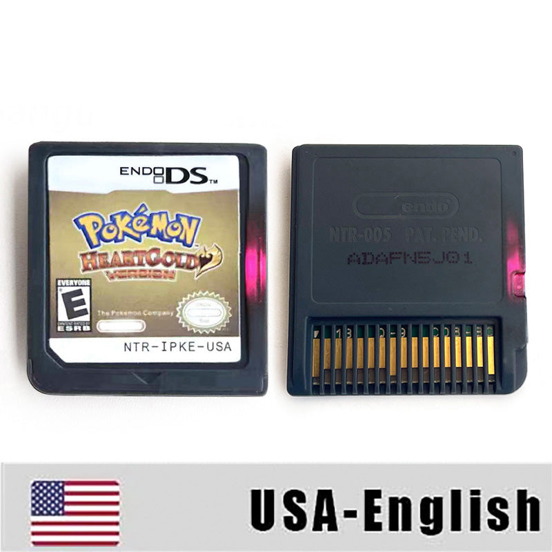 ESP ITA FRA USA EUR NOE Pokemon HeartGold SoulSilver Platinum Diamond Pearl Nintendo Video Console Game Cardride For DS 2DS 3DS