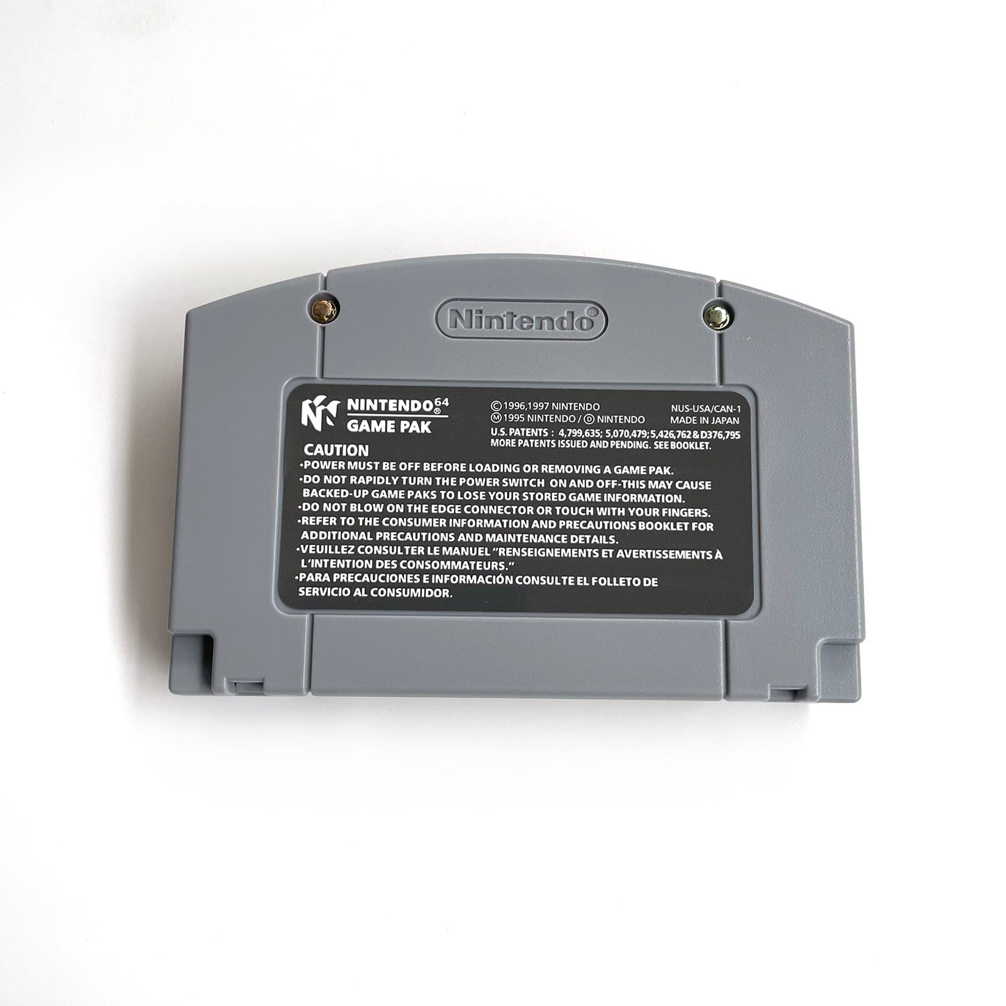 pokemon silver version game cartridge with tray box for N64 Nintendo 64