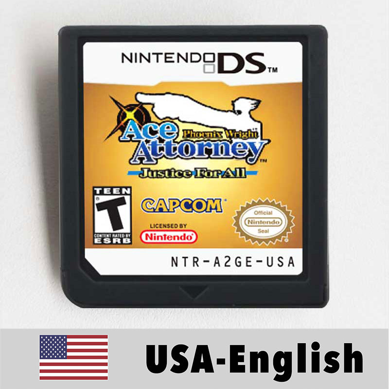 USA English Ace Attorney/Castlevania/Kirby/Rune Factory/Bomberman/Digimon World/Dragon Quest/Etrian Odyssey Game Cartridge for Nintendo Ds 3ds 2ds