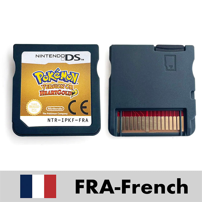 USA FRA ITA NOE ESP Pokemon HeartGold SoulSilver Black 1 2 White 1 2 Nintendo Game Cartridge for DS NDS 3DS