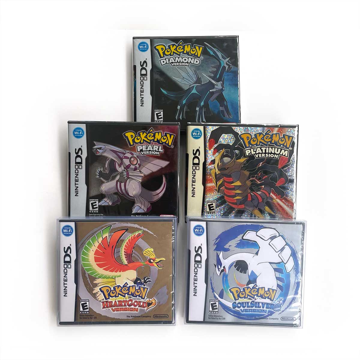 （Shipped from the United States) USA Version English pokemon Pearl Platinum SoulSilver HeartGold Diamond Box with Manual Game CartridUSA Version English pokemon Pearl Platinum SoulSilver HeartGold Diamond Box with Manual Game Cartridge for Ds 3ds 2ds