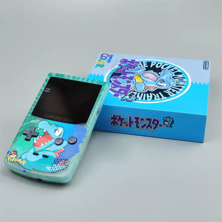 GBC GAMEBOY COLOR game console, high brightness handheld console, point-to-point full fit small saw crocodile
