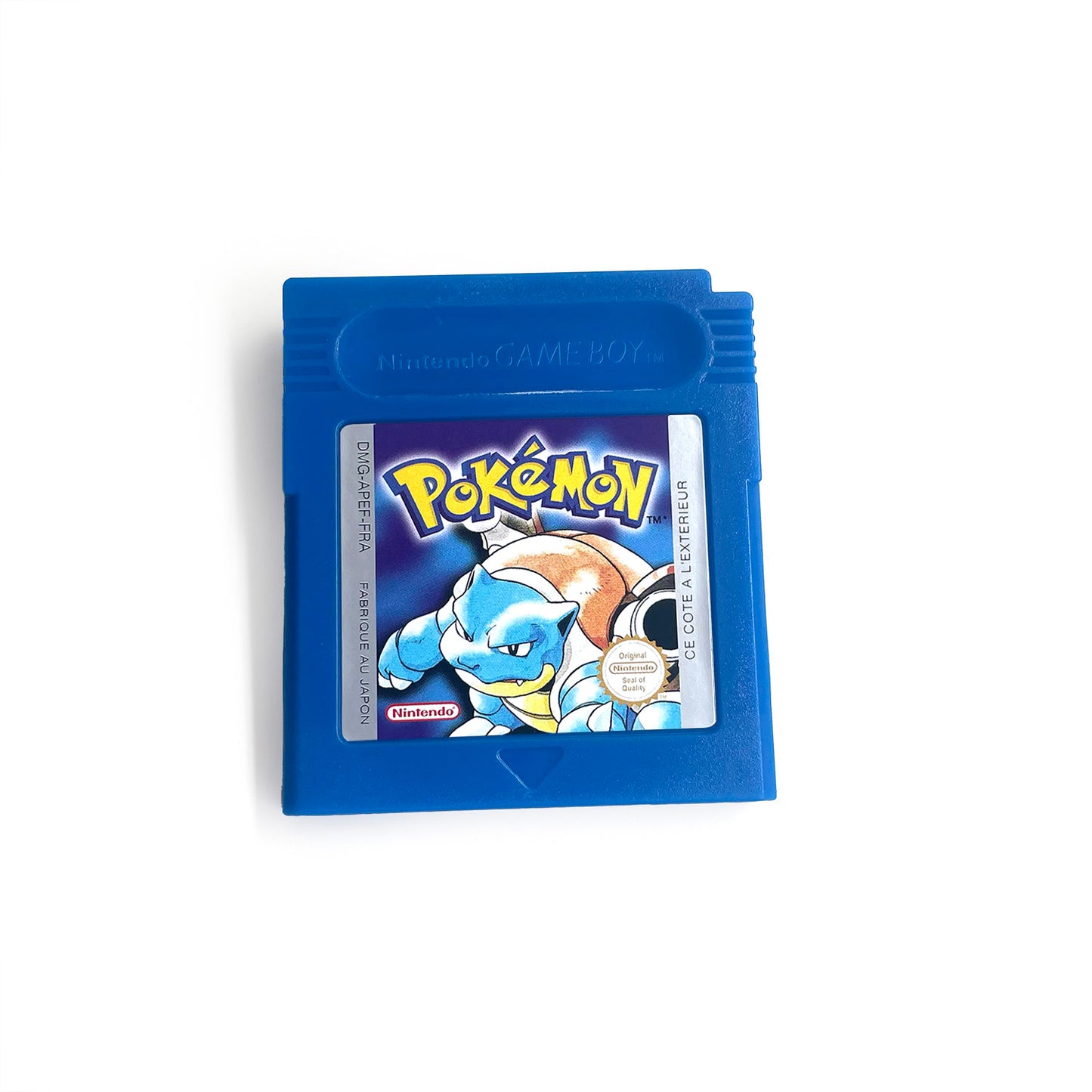 GBC game FRA French pokemon blue version Nintendo Battery save flash cart pokemon bleu cartridge tray box gbc game boy color
