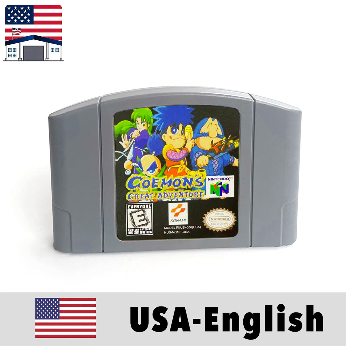 （Shipped From The United States) USA NTSC Version English Retro Video Game Consoles 64bit Game Cartridge for N64