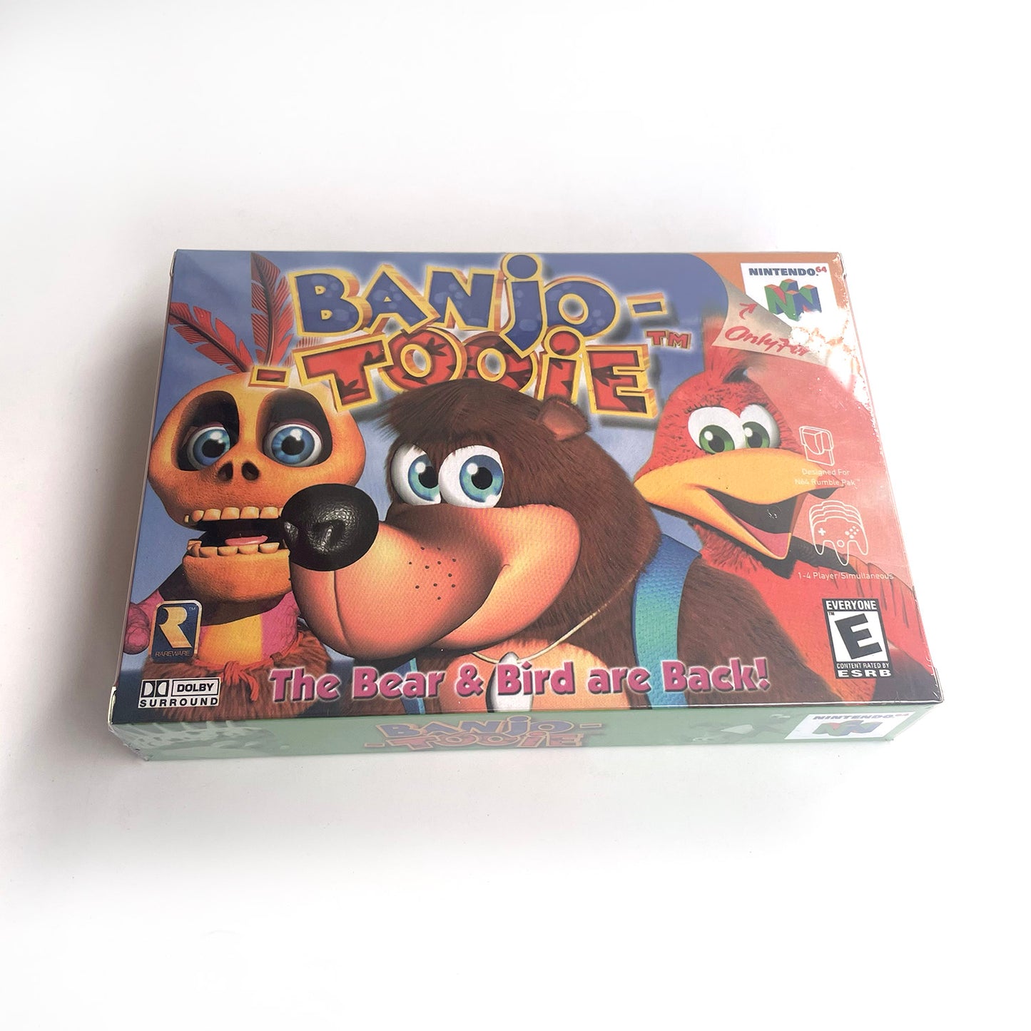 EUR PLA version English banjo tooie game cartridge with tray box for N64 Nintendo 64