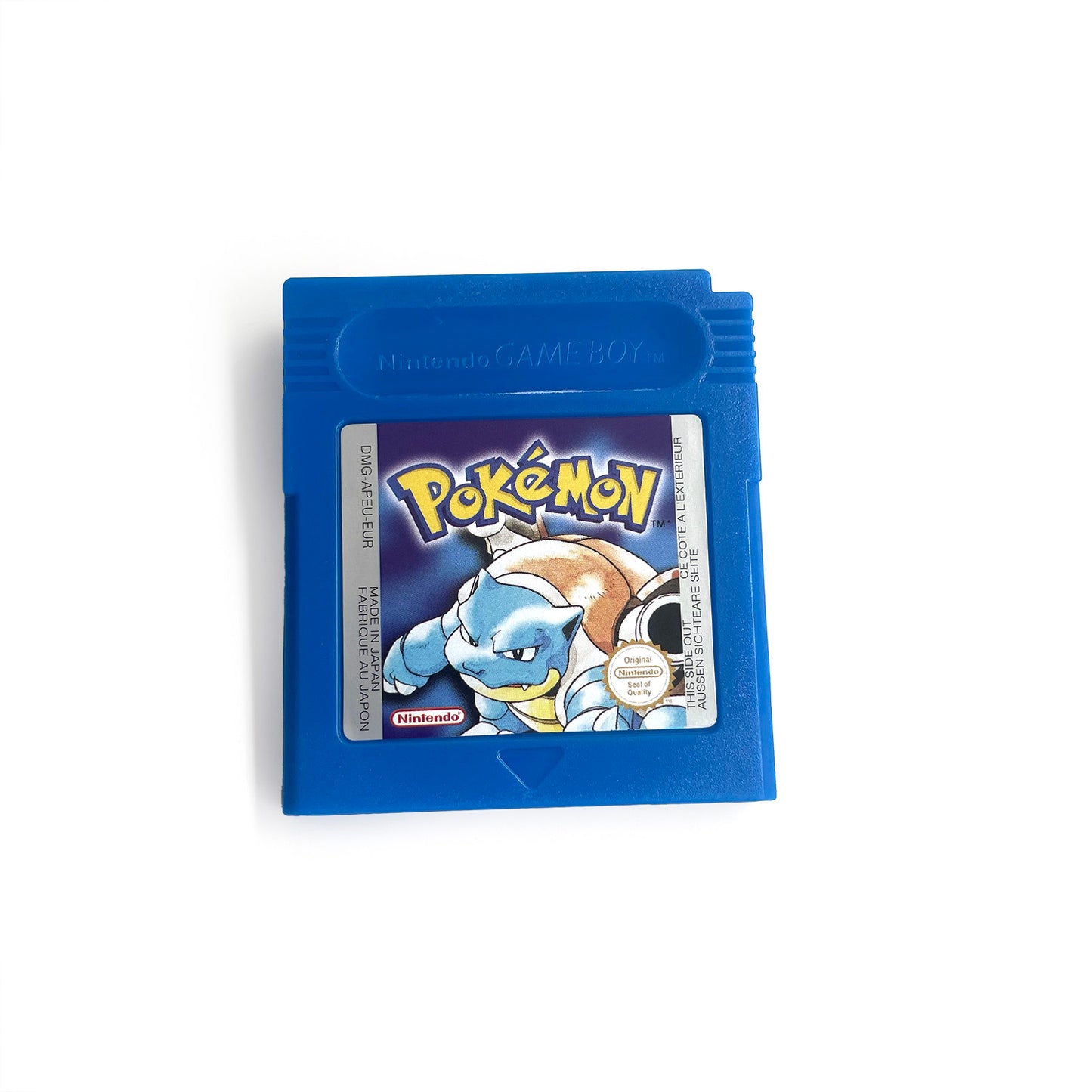 GBC game EUR english pokemon blue version Nintendo Battery save flash cart cartridge tray box gbc game boy color