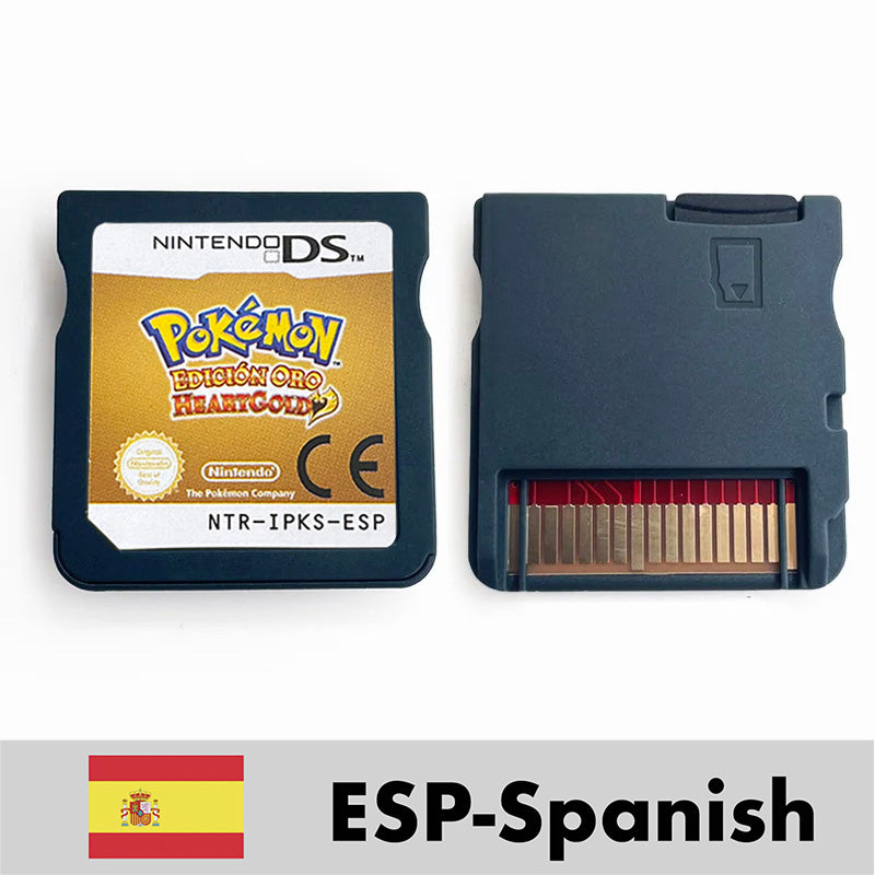 USA FRA ITA NOE ESP Pokemon HeartGold SoulSilver Black 1 2 White 1 2 Nintendo Game Cartridge for DS NDS 3DS