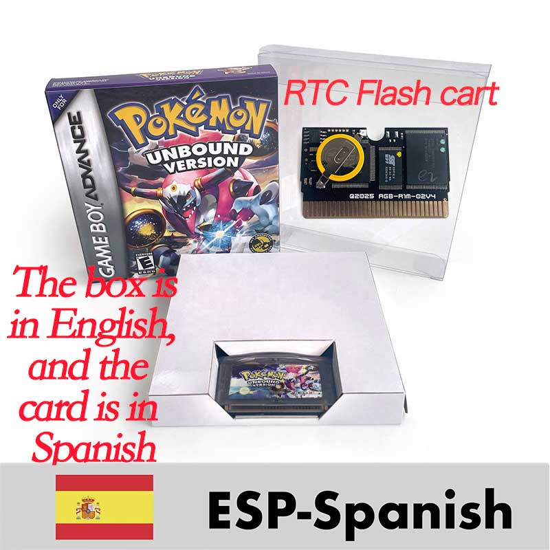 Pokemon Unbound (v2.1.1.1) ( IC RTC Flash cart ) Cartridge for GBA