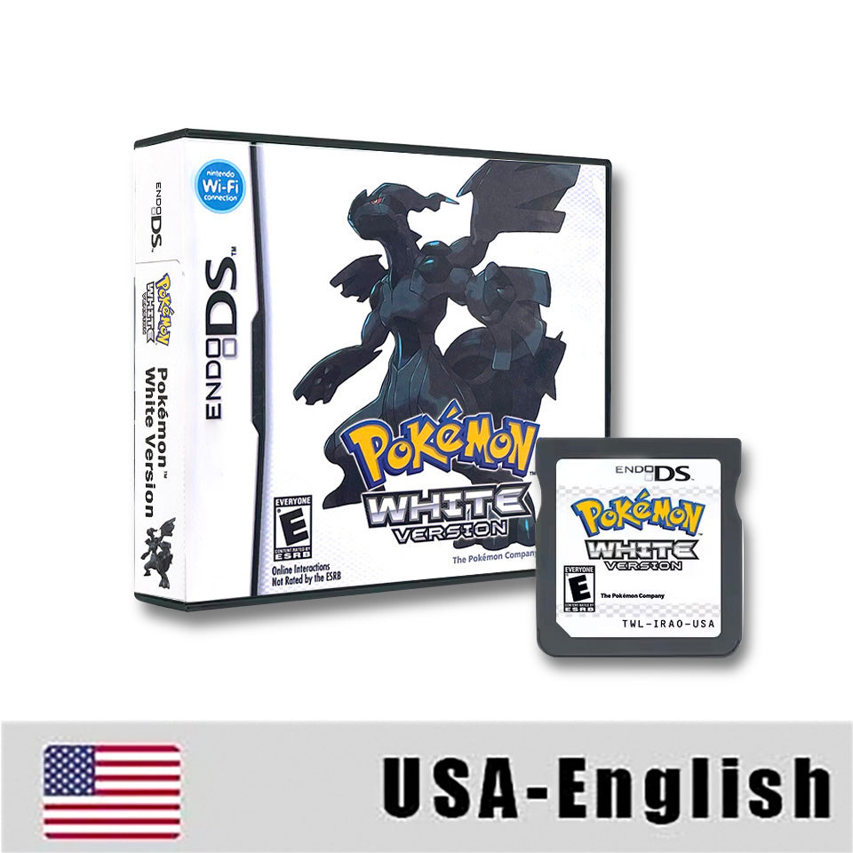 USA English Pokemon black 1 2 White 1 2 box Game Cartridge for DS NDS 3DS
