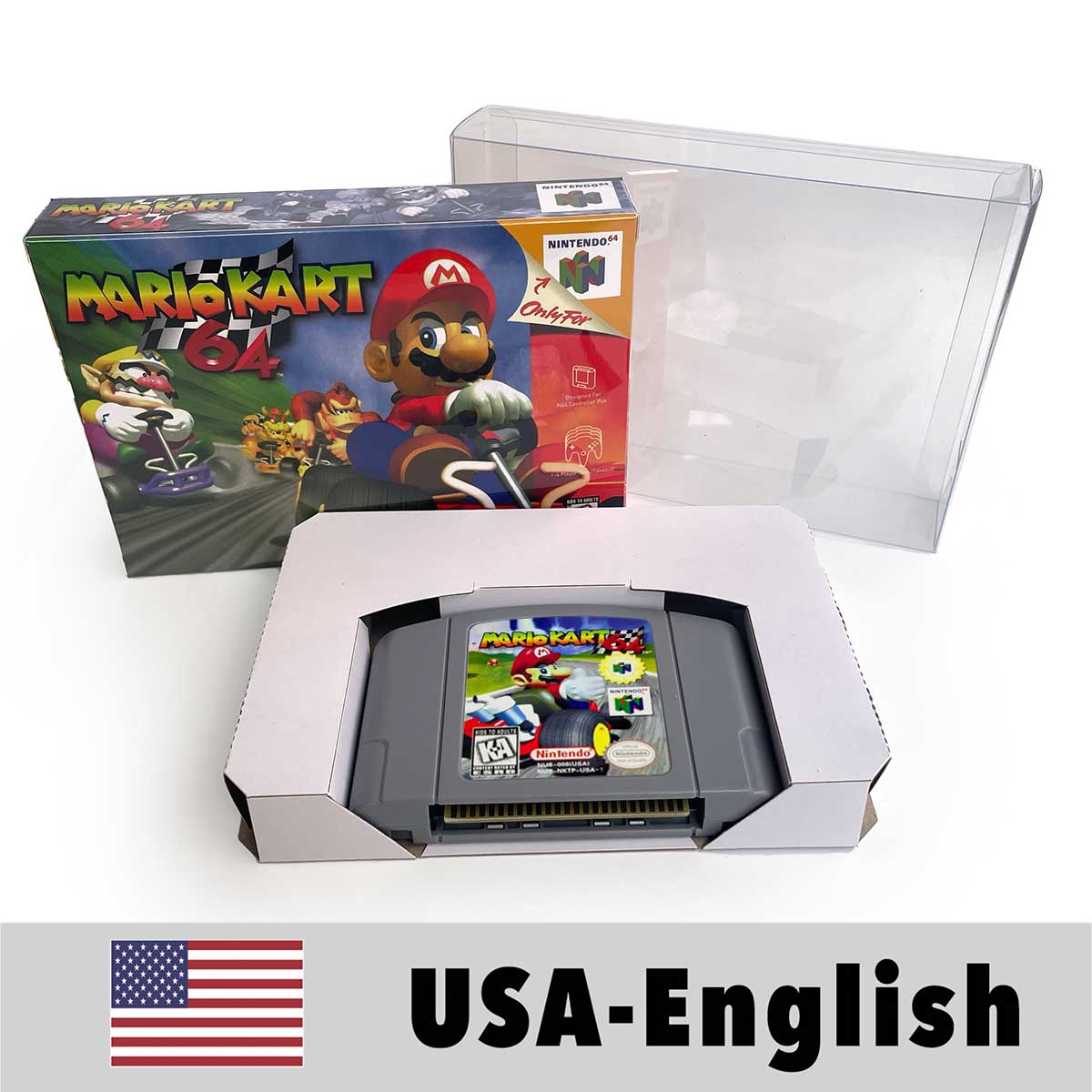 USA NTSC Banjo Donkey Kong 64 Kirby 64 Mario Party Pokemon Stadium Zelda Goldeneye 007 Game Cartridge Tray BOX for N64
