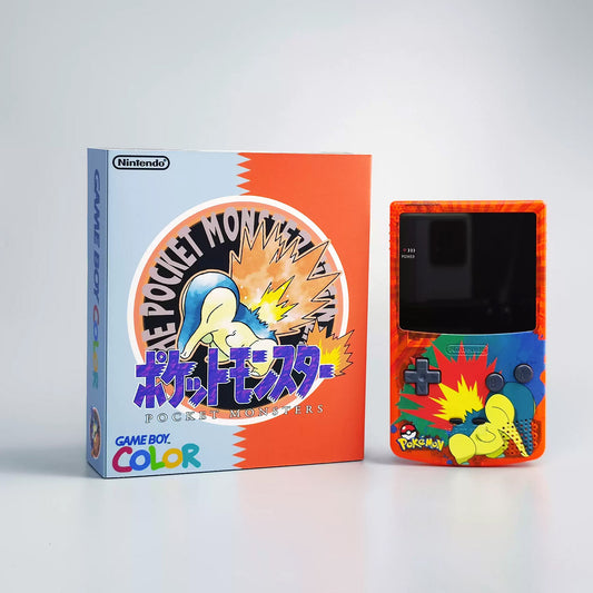 GBC GAMEBOY COLOR game console, high brightness handheld console, point-to-point full fit fireball mouse