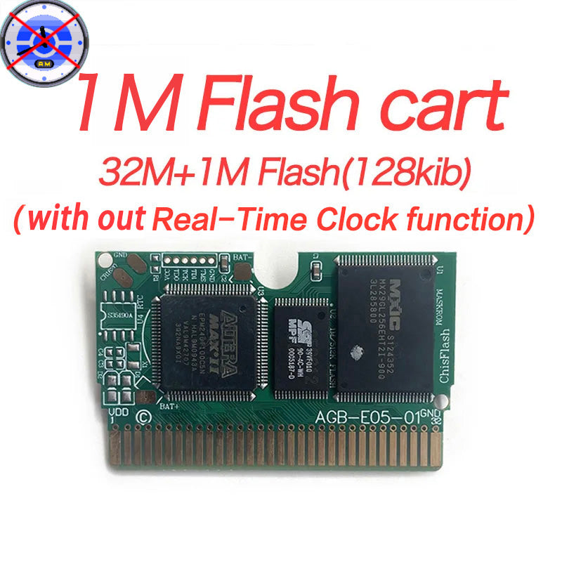 USA FRA NOE FRA RTC/1 M Flash CART pokemon sapphire ruby leafgreen emerald firered sealed box tray Game Cartridge manual for gba