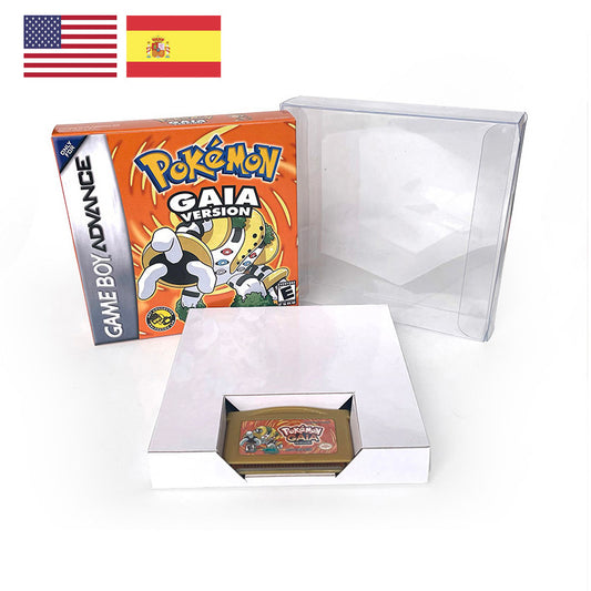 Pokemon GAIA USA ESP 1 M Flash cart GBA Nintendo box trey Game Cartridge Video Game Card Rom Hack Spanish English