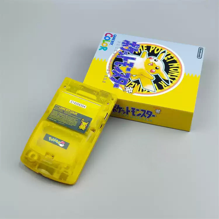 GBC GAMEBOY COLOR game console, high brightness handheld console, point-to-point full fit Pikachu