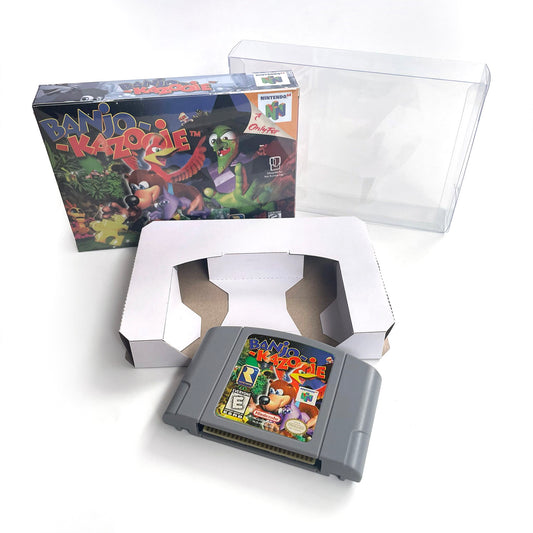 banjo kazooie game cartridge with tray box for N64 Nintendo 64