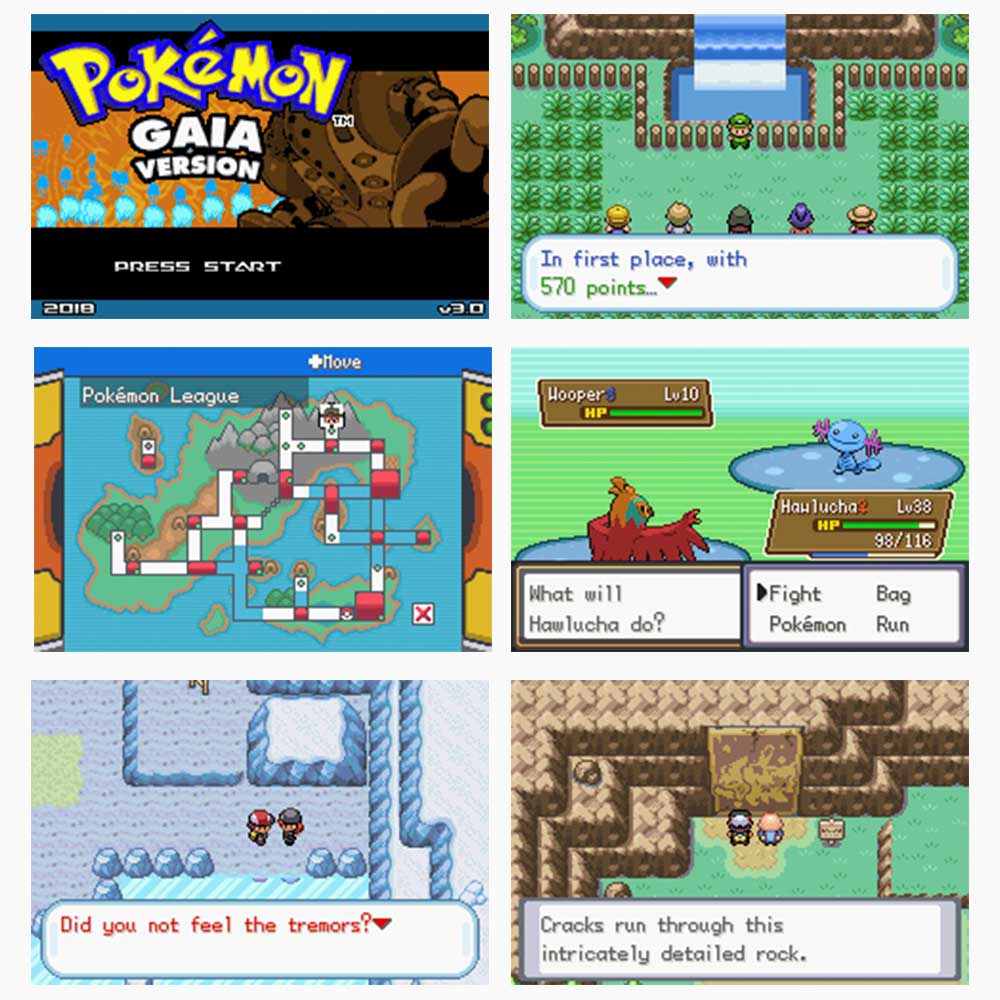 USA ESP Pokemon GAIA ( 1 M Flash cart ) Cartridge for GBA