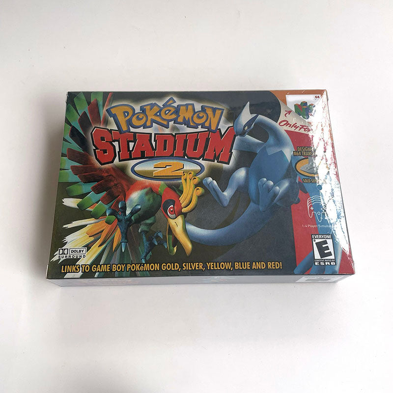 EUR PLA version English pokemon stadium 1 2 game cartridge with tray box for N64 Nintendo 64