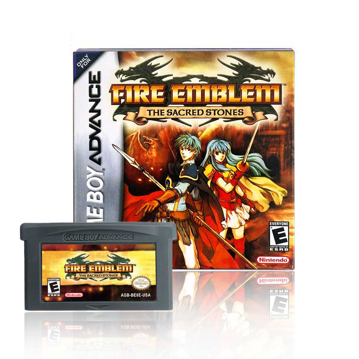 USA Englsih Fire Emblem The Sacred Stonse Tray Box Nintendo Game Cartridge for Gba