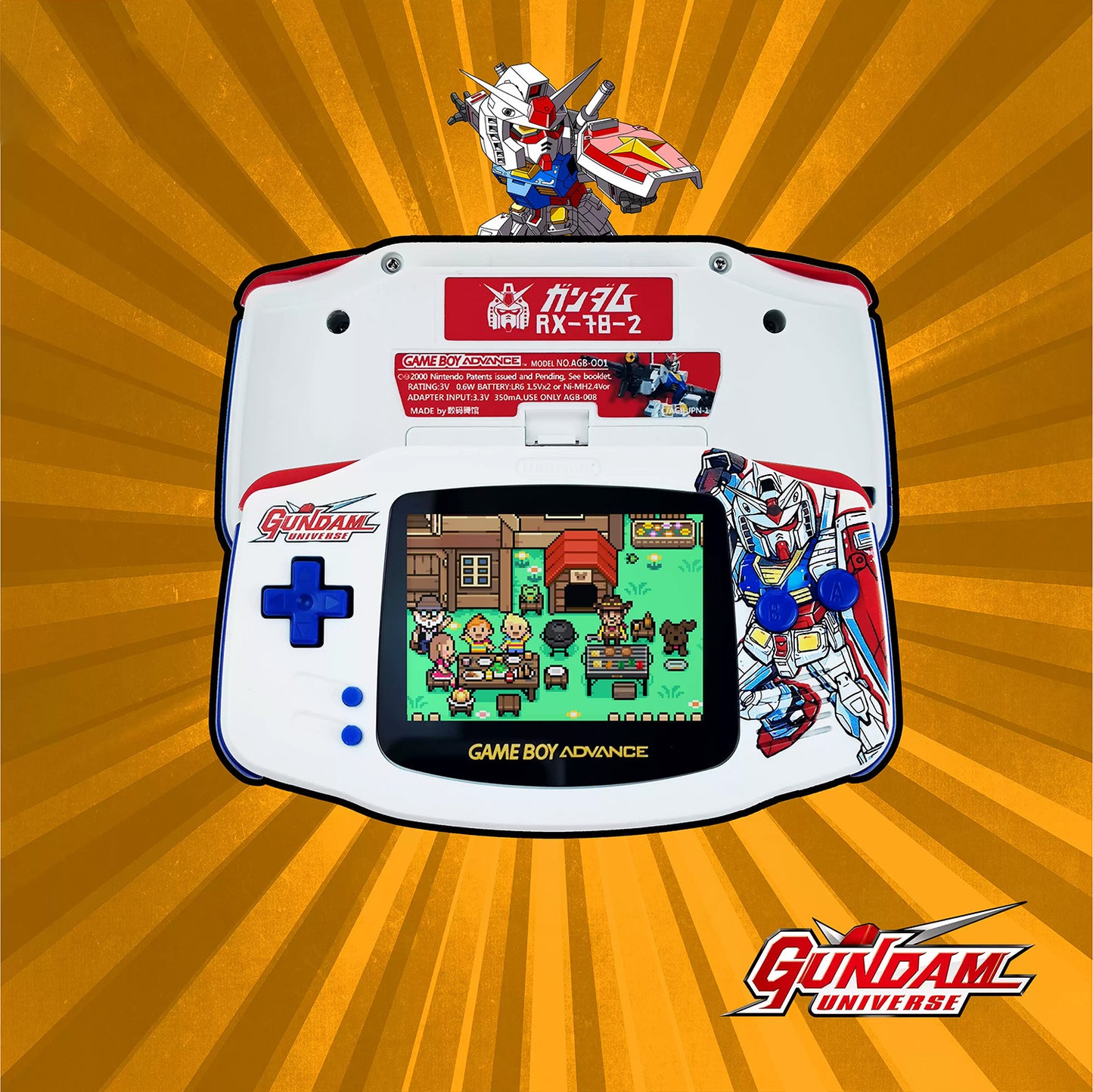 GBA GAMEBOY Advance Game Console Color Highlighting SP NDSLPSP Founder Gundam