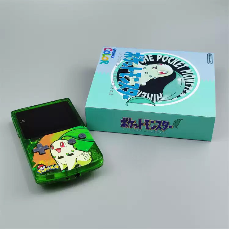 GBC GAMEBOY COLOR game console high brightness handheld console point-to-point full fit chrysanthemum leaf grass