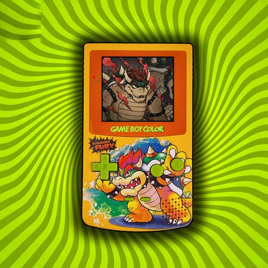 GBC customized GAMEBOY COLOR game console, high brightness handheld console, point-to-point full fit Kuba