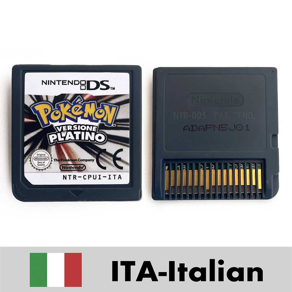 ESP ITA FRA USA EUR NOE Pokemon HeartGold SoulSilver Platinum Diamond Pearl Nintendo Video Console Game Cardride For DS 2DS 3DS