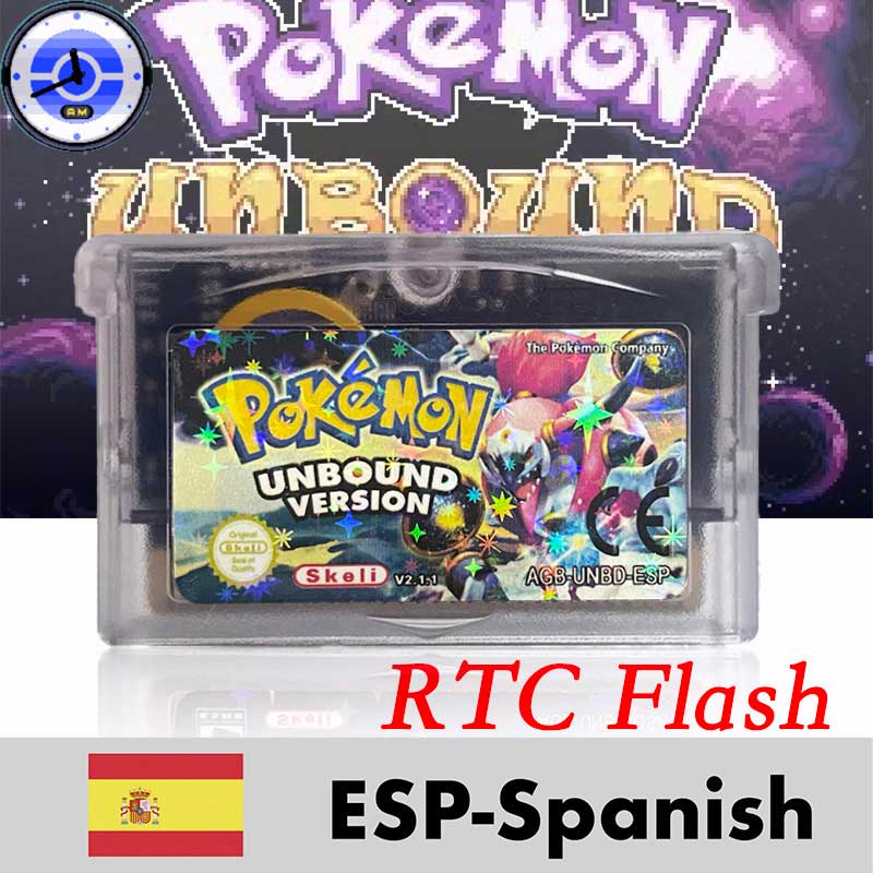 Pokemon Unbound (v2.1.1.1) ( IC RTC Flash cart ) Cartridge for GBA