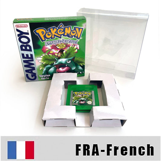 GBC GAME FRA French gbc game pokemon green pokemon vert version Nintendo cartridge with tray box game boy color