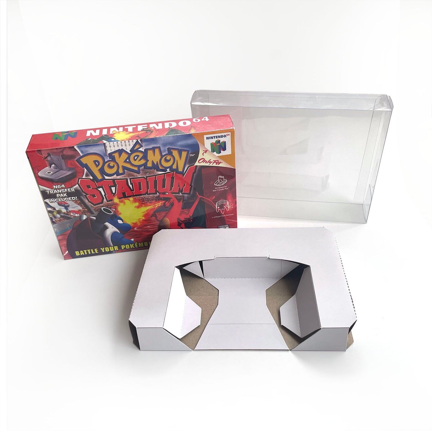 Pokemon stadium game cartridge with tray box for N64 Nintendo 64