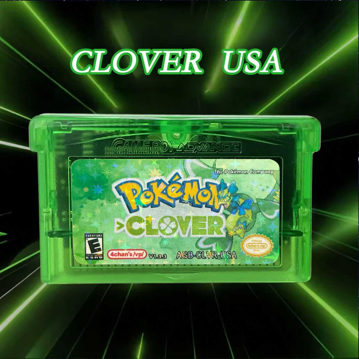 Pokemon CLOVER v1.3.3. ( 1 M Flash cart ) Cartridge for GBA