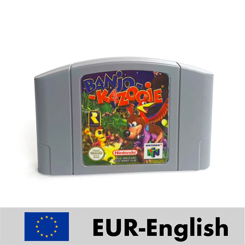 EUR PAL Version English Zelda Major Mask Resident Evil 2 Banjo Kazooie Mario Party 2 Game Cartridge for N64 Nintendo 64