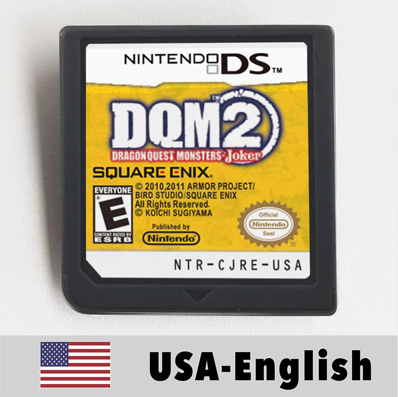USA English Ace Attorney/Castlevania/Kirby/Rune Factory/Bomberman/Digimon World/Dragon Quest/Etrian Odyssey Game Cartridge for Nintendo Ds 3ds 2ds
