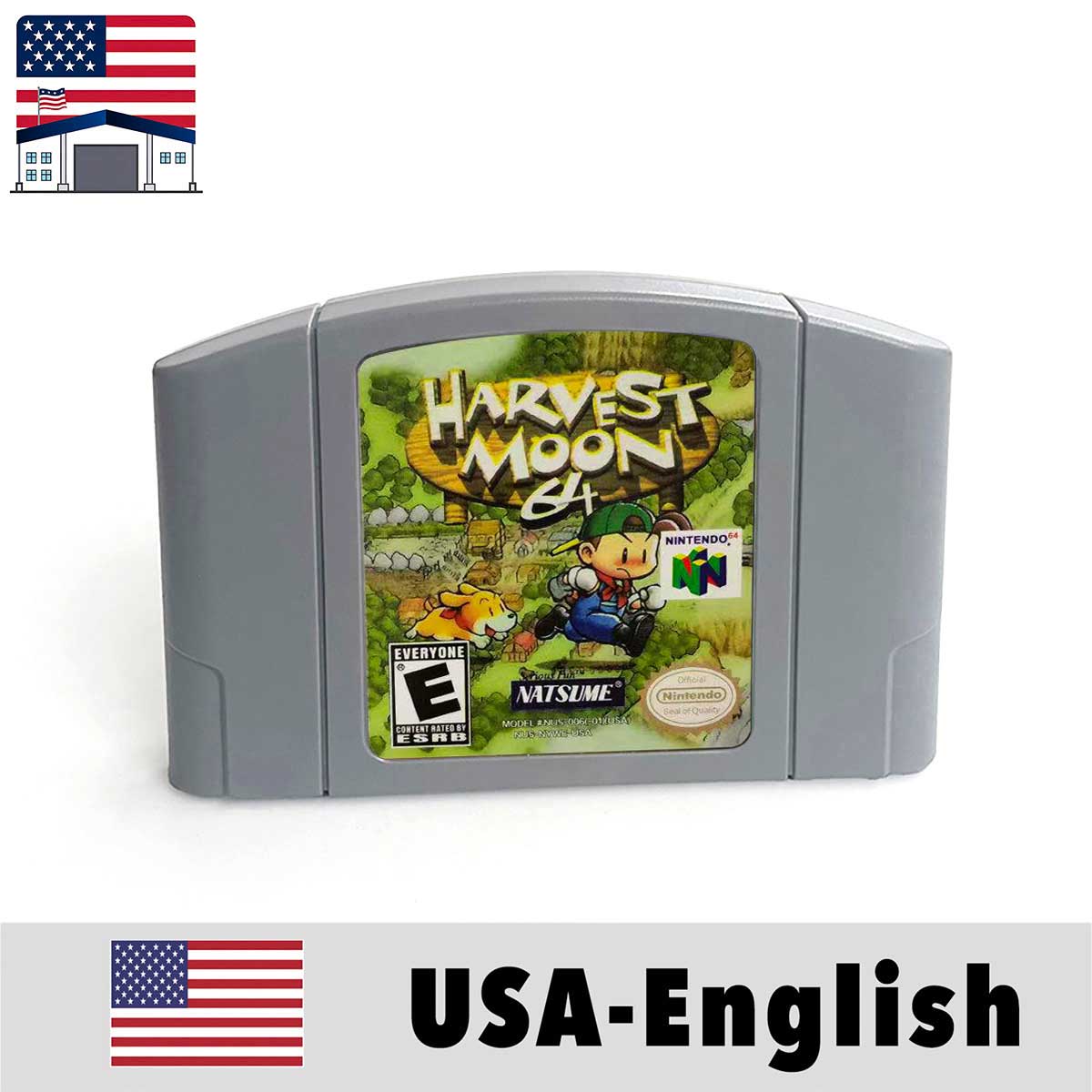 （Shipped From The United States) USA NTSC Version English Retro Video Game Consoles 64bit Game Cartridge for N64