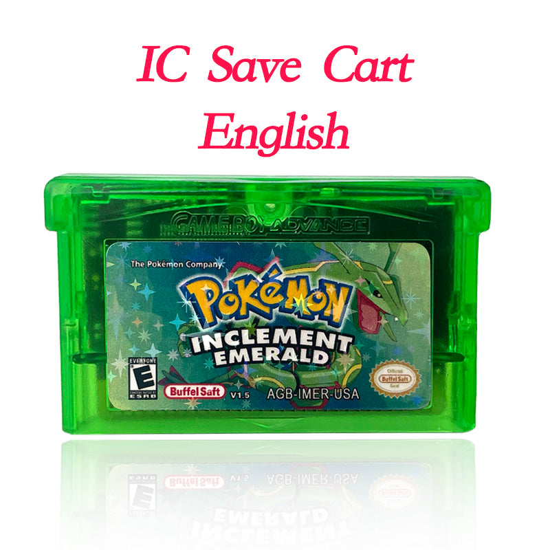 USA IC SAVE Pokemon firered extended INTERNAL LEGEND SWAAT RECHARGED YELLOW Cartridge Video Game Console Rom Hack English